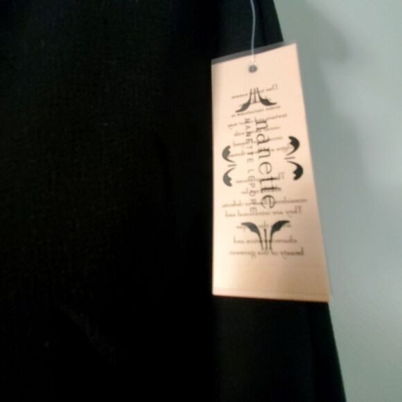 Nanette Lepore Wide Leg Tie Waist Crepe Pants in Very Black Size 4 - Picture 5 of 6